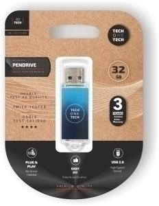MEMORIA USB 32GB TECH-ONE-TECH BASIC 2.0 GRADIENT DEEP BLUE (Incluye Canon LPI de 0.24  )