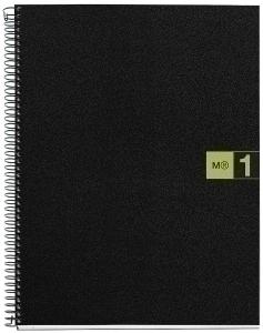 BLOC MIQUELRIUS THE ORIGINAL NOTEBOOK 1 micro.tapa PP A4 80h 70g CUADRIC.5x5 VERDE