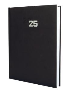 AGENDA ANUAL (2025) FINOCAM DYNAMIC MILANO COSIDA tapa ACOLCHADA Y12 210x270 D/P NEGRO