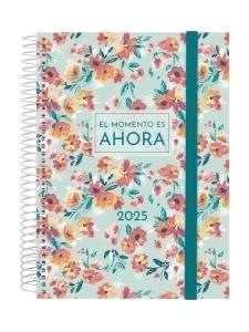 AGENDA ANUAL (2025) FINOCAM ESPIRAL DESIGN COLLECTION ESPIRAL tapa PP con GOMA E10 155x212 D/P AHORA