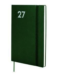AGENDA ANUAL (2027) FINOCAM DYNAMIC MARA COSIDA tapa FLEXIBLE con GOMA Y10 140x204 S/V APAIS. VERDE