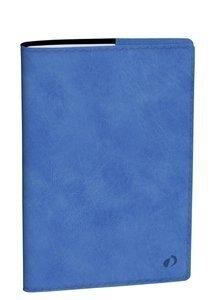 AGENDA ANUAL (2027) QUO VADIS CONSUL SP BERGAMO SOBRECUBIERTA COSIDA tapa SIMIL PIEL A4 S/V 2 PAG. AZUL