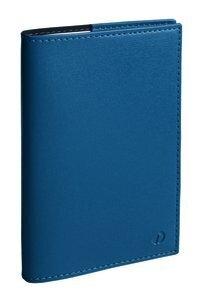AGENDA ANUAL (2027) QUO VADIS MINISTRE PRESTIGIO SP SOHO SOBRECUBIERTA COSIDA tapa SIMIL PIEL  240x160 S/V 2 PAG. AZUL ACERO