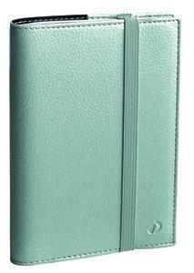 AGENDA ANUAL (2027) QUO VADIS TIME&LIFE POCKET ML SOBRECUBIERTA WIRE-O tapa SIMIL PIEL CON GOMA 100x150 S/V 2 PAG. PLATA METALIZ