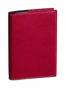 AGENDA ANUAL (2027) QUO VADIS MINISTRE SP CLUB SOBRECUBIERTA COSIDA tapa SIMIL PIEL 160x240 S/V 2 PAG. ROJO