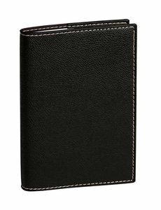 AGENDA ANUAL (2027) QUO VADIS PRESIDENT SP CLUB SOBRECUBIERTA COSIDA tapa SIMIL PIEL 210x270 S/V 2 PAG. NEGRO
